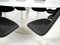 Vintage Oval Arabescato Marble Tulip Dining Table with Chairs in the style of Eero Saarinen, Finland, 1990s, Set of 9 6