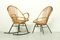 Set da salotto in vimini e metallo con divano, sedia e sedia a dondolo di Rohé Noordwolde, anni '60, set di 3, Immagine 4