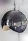Lámpara Ball de cromo atribuida a United Workshops, Múnich, años 70, Imagen 2