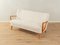 Sofa in White Teddy Upholstery, 1950s 1