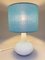 Lampe de Bureau avec Pieds Biscuit en Porcelaine, Série Stores Plissés par Martin Freyer pour Rosenthal, Allemagne, 1970s 2
