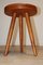 Vintage Shepherd Stool Tripod in Ash, 1950s, Image 4