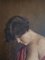 Portrait of Half Nude Woman, 1890s, Oil on Canvas, Framed 11