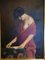 Porträt einer halbnackten Frau, 1890er, Öl auf Leinwand, gerahmt 12