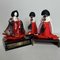 Muñecas Hina Meiji Ladies-in-Waiting vintage, Tokio. Juego de 3, Imagen 5