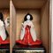 Muñecas Hina Meiji Ladies-in-Waiting vintage, Tokio. Juego de 3, Imagen 9