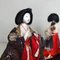 Muñecas Hina Meiji Ladies-in-Waiting vintage, Tokio. Juego de 3, Imagen 4