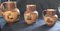 Coloured Stoneware Harvest Jugs from Royal Doulton, 1890s, Set of 3 1
