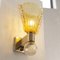 Amber Murano Glass Wall Lamps, Italy, 1990s, Set of 2 7