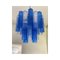 Sky- Blue and Blue Tronchi Murano Glass Sputnik Chandeliers by Simoeng, Set of 2 7