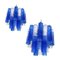 Himmelblaue & Blaue Tronchi Murano Glas Sputnik Kronleuchter von Simoeng, 2er Set 1
