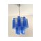 Sky- Blue and Blue Tronchi Murano Glass Sputnik Chandeliers by Simoeng, Set of 2 10