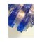 Sky- Blue and Blue Tronchi Murano Glass Sputnik Chandeliers by Simoeng, Set of 2 3