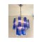 Sky- Blue and Blue Tronchi Murano Glass Sputnik Chandeliers by Simoeng, Set of 2, Image 8