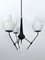 Mid-Century Three-Arm Chandelier in the style of Stilnovo, Italy, 1950s, Image 2