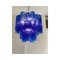 Blaue Tronchi Murano Glas Sputnik Kronleuchter von Simoeng, 2er Set 12