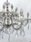 Large Mid-Century Maria Teresa Crystal and Brass Chandelier, Italy, 1940s 8