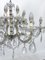 Large Mid-Century Maria Teresa Crystal and Brass Chandelier, Italy, 1940s, Image 8