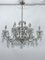 Large Mid-Century Maria Teresa Crystal and Brass Chandelier, Italy, 1940s, Image 3