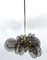 Postmodern Brass and Thick Glass Chandelier by Gino Paroldo, Italy, 1970s 1