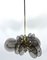 Postmodern Brass and Thick Glass Chandelier by Gino Paroldo, Italy, 1970s, Image 1