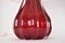 Lámpara de mesa de vidrio en rojo rubí de Vetreria Archimede para Seguso, Imagen 6