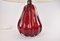 Lampe de Bureau en Verre Rouge Rubis par Vetreria Archimede pour Seguso 4