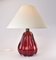 Ruby Red Glass Table Lamp by Vetreria Archimede for Seguso 8