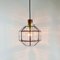 Large Mid-Century Octagonal Iron & Clear Glass Ceiling Light from Limburg, Germany, 1960s 6