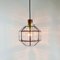Large Mid-Century Octagonal Iron & Clear Glass Ceiling Light from Limburg, Germany, 1960s, Image 6