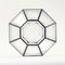 Large Mid-Century Octagonal Iron & Clear Glass Ceiling Light from Limburg, Germany, 1960s, Image 10