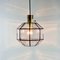 Large Mid-Century Octagonal Iron & Clear Glass Ceiling Light from Limburg, Germany, 1960s, Image 5