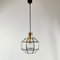 Large Mid-Century Octagonal Iron & Clear Glass Ceiling Light from Limburg, Germany, 1960s 3