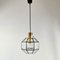 Large Mid-Century Octagonal Iron & Clear Glass Ceiling Light from Limburg, Germany, 1960s, Image 3