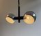 Double Chrome Ball Hanging Light from Temde, 1970s 4