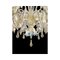 Venetian Transparent-Gold Murano Glass Chandeliers by Simoeng, Set of 2, Image 3