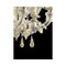 Venetian Transparent-Gold Murano Glass Chandeliers by Simoeng, Set of 2, Image 6