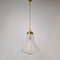 Glass Pendant Lamp, Italy, 1970s 3