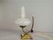 Lampe de Bureau Aladdin Vintage en Laiton et Verre, Portugal, 1940s 1