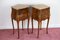Louis XV French Marquetry Marble Nightstands, Set of 2, Image 11
