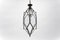 Abgeschrägte Deckenlampe aus Glas & Messing im Stil von Adolf Loos für Lobmeyr, Österreich, 1940er 2