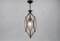 Abgeschrägte Deckenlampe aus Glas & Messing im Stil von Adolf Loos für Lobmeyr, Österreich, 1940er 8