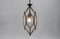 Abgeschrägte Deckenlampe aus Glas & Messing im Stil von Adolf Loos für Lobmeyr, Österreich, 1940er 3