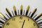 Mid-Century Modern Sunburst Wall Clock from Condor, 1950s 5