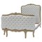 Daybed or Single Bed with Upholstered Button Back, France, Early 20th Century 1