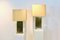 Lámparas de mesa con filodendro de latón de Roger Vanhevel. Juego de 2, Imagen 1