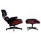 Early Model 670 Lounge Chair and 671 Footstool in Rosewood by Charles & Ray Eames for Herman Miller, 1960s, Set of 2 1
