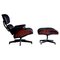 Poltrona nr. 670 e poggiapiedi nr. 671 in palissandro di Charles & Ray Eames per Herman Miller, anni '60, set di 2, Immagine 1