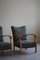 Mid-Century Modern Armchairs in Beech and Fabric, Denmark, 1960s, Set of 2, Image 3