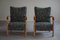 Mid-Century Modern Armchairs in Beech and Fabric, Denmark, 1960s, Set of 2 9